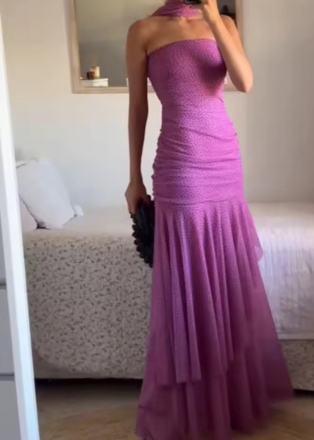Carmen | Vestido Mujer Elegante de Lunares para Fiesta y Ocasiones Especiales