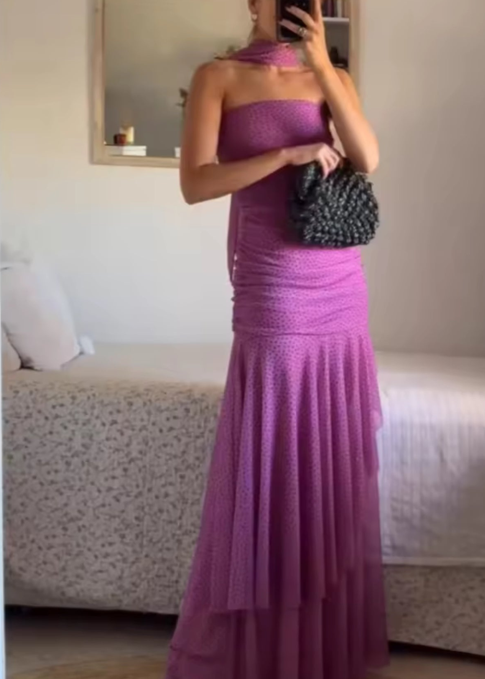 Carmen | Vestido Mujer Elegante de Lunares para Fiesta y Ocasiones Especiales