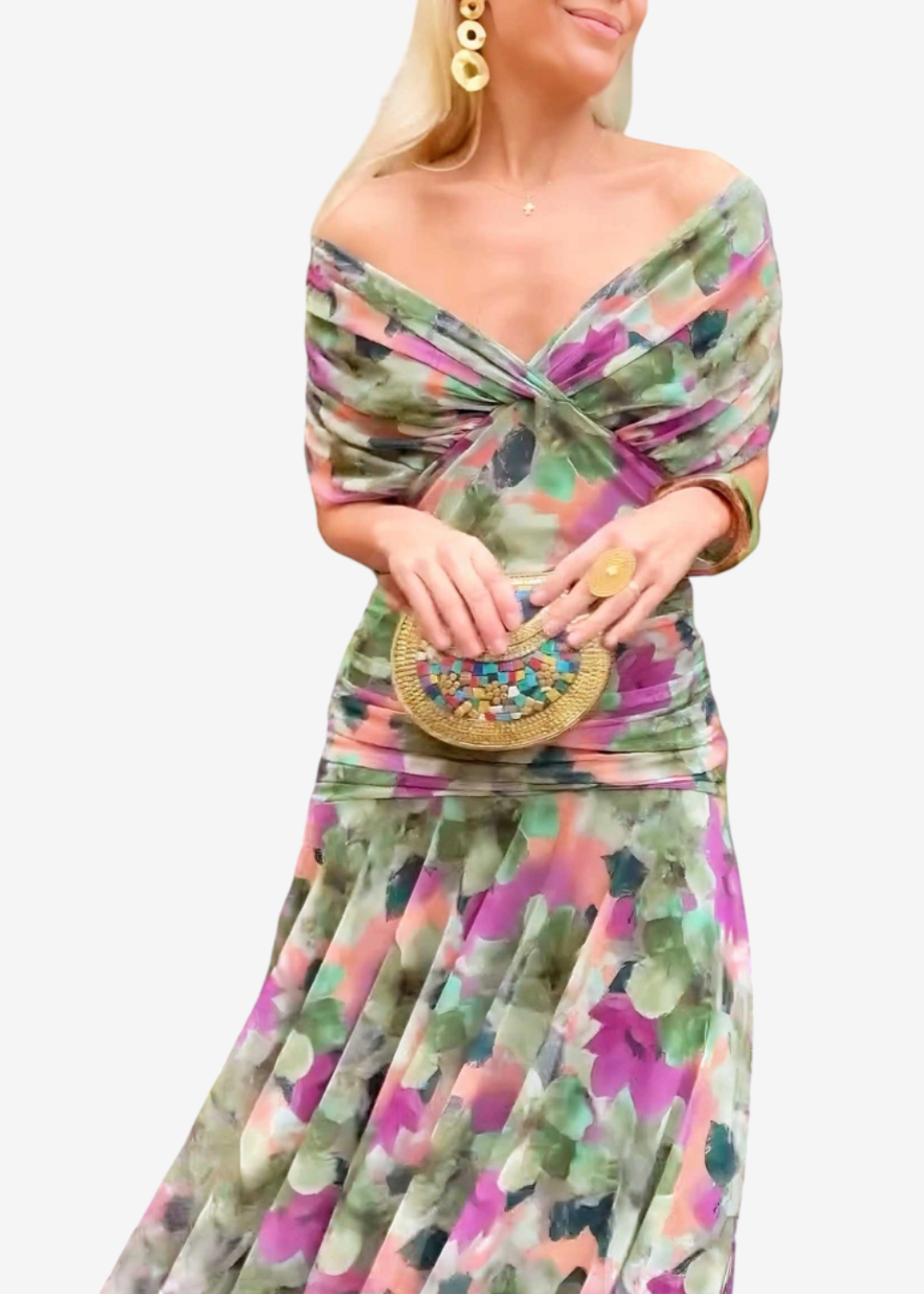 Belma | Vestido Elegante de Malla para Bodas y Eventos Nocturnos