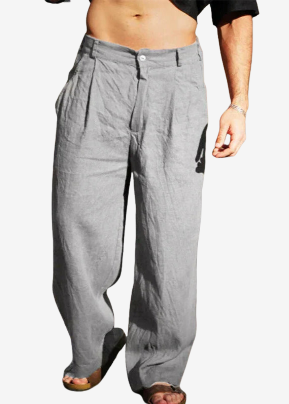 Antonio | Pantalón palazzo ancho y elegante para hombre