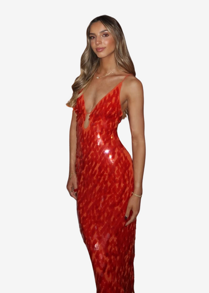 Valentina | Vestido Largo Elegante de Fiesta para Mujer con Lentejuelas