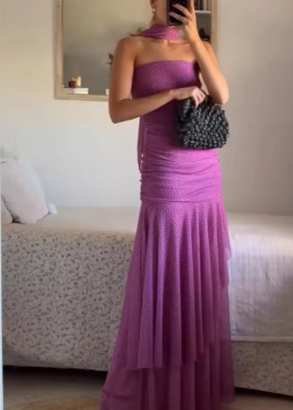 Carmen | Vestido Mujer Elegante de Lunares para Fiesta y Ocasiones Especiales