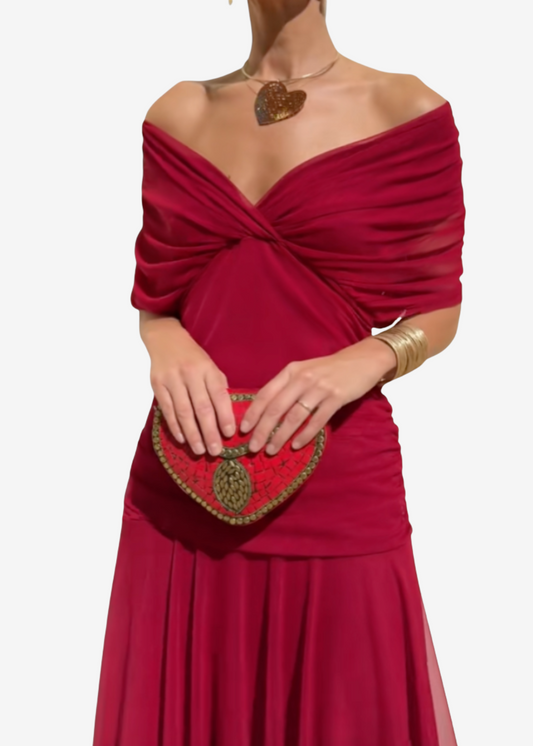Belma | Vestido Elegante de Malla para Bodas y Eventos Nocturnos