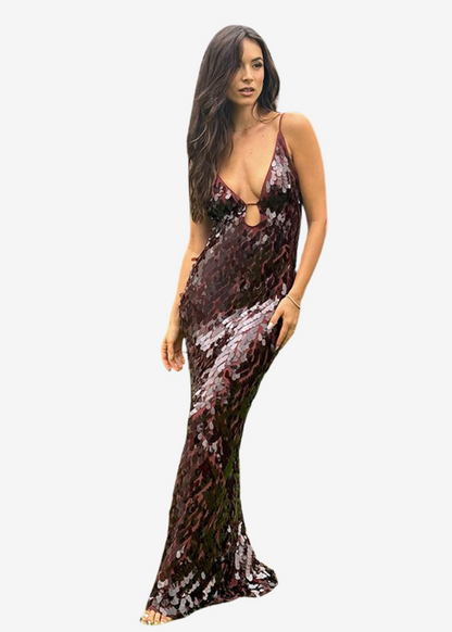 Valentina | Vestido Largo Elegante de Fiesta para Mujer con Lentejuelas