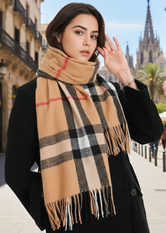 Carmen | Bufanda Elegante de Punto para Mujer Ideal para Otoño e Invierno