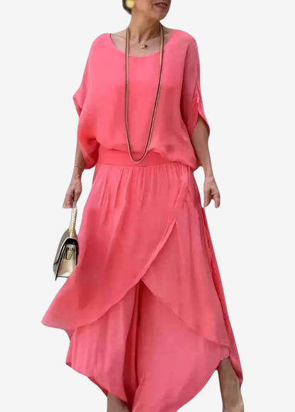 Mariana | Conjunto de Mujer de Gasa de Dos Piezas Casual y Elegante