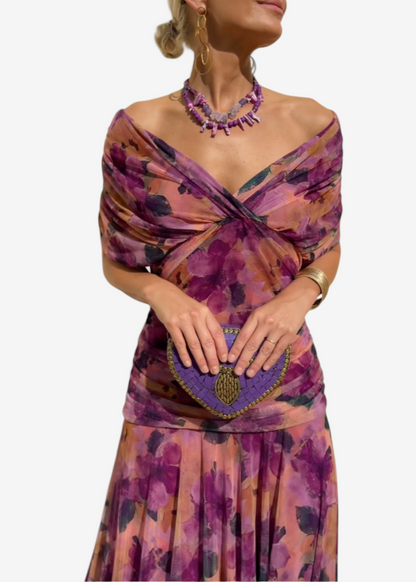 Belma | Vestido Elegante de Malla para Bodas y Eventos Nocturnos