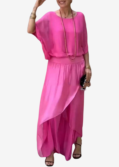 Mariana | Conjunto de Mujer de Gasa de Dos Piezas Casual y Elegante