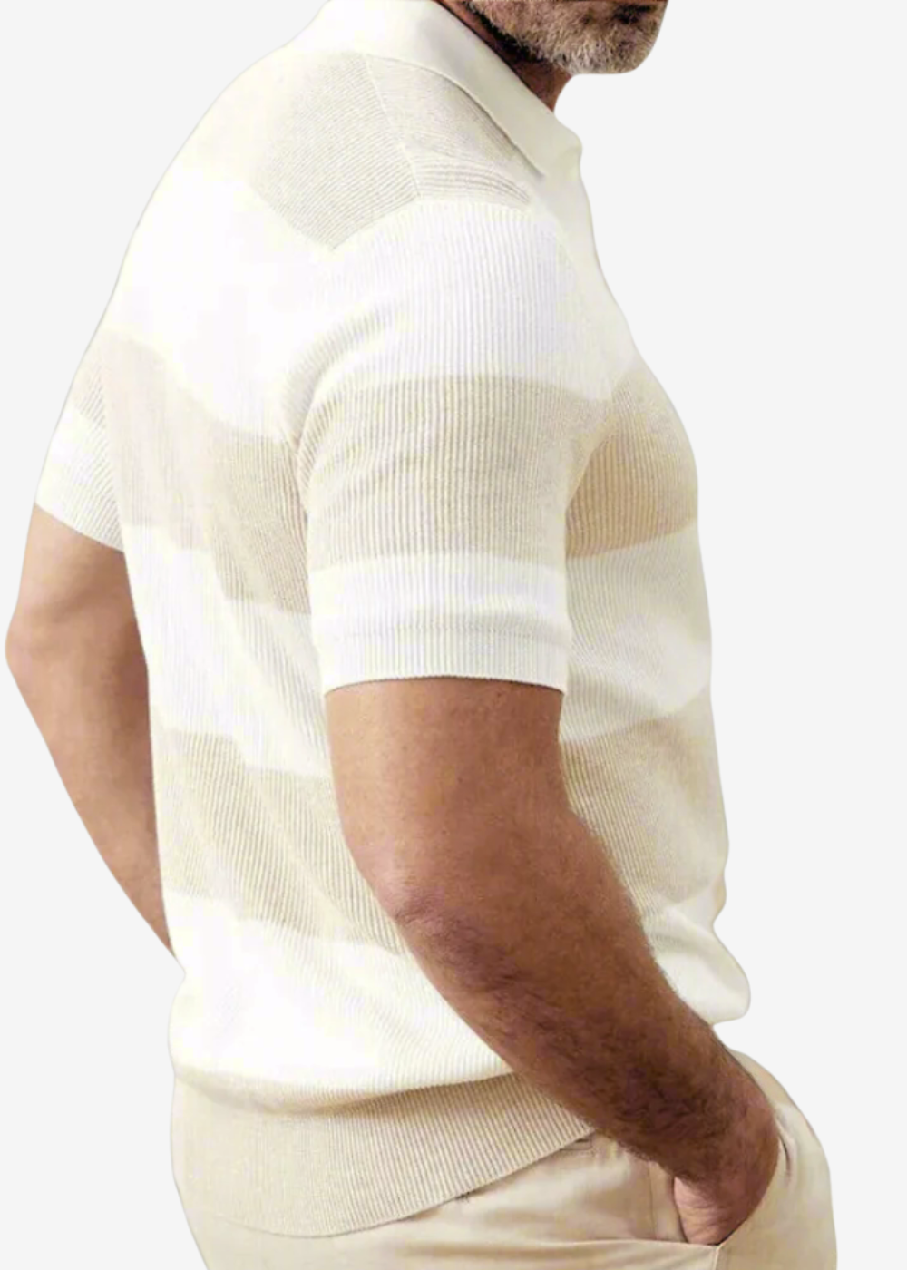 Carlos | Polo Clásico de Rayas para Hombre, Polo Manga Corta para Hombre