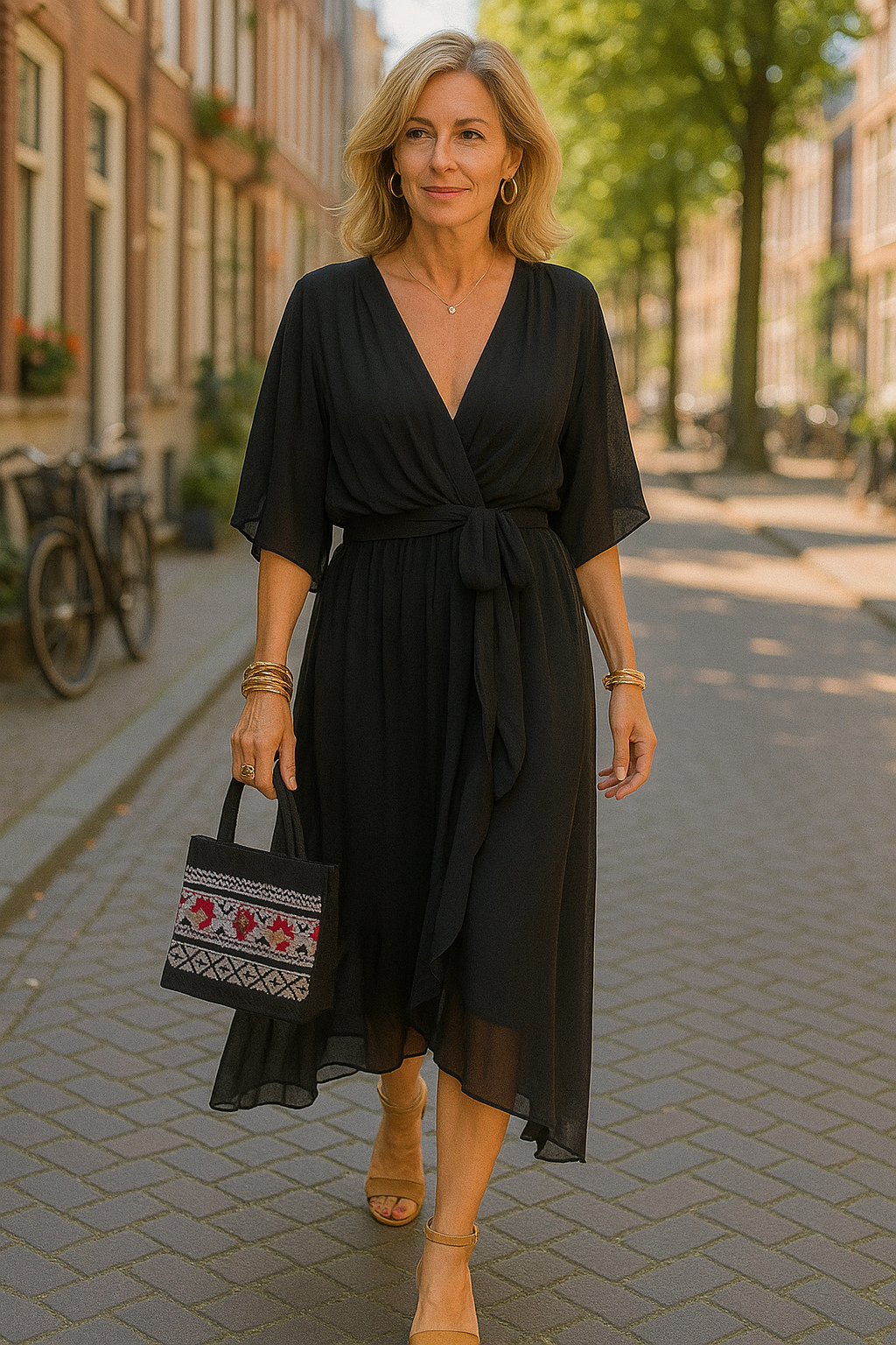 Rosa | Elegante Vestido Midi Invitada para Mujer en Ocasiones Especiales