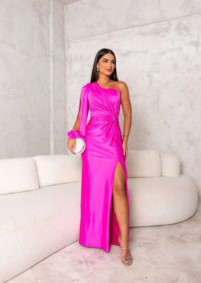 Clara | Vestido De Fiesta Elegante Asimétrico Para Invitadas De Boda 2