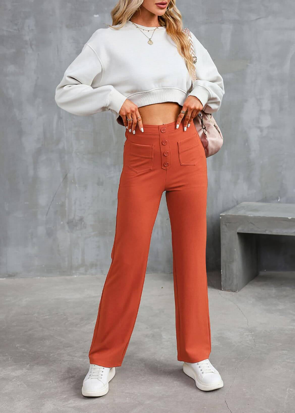 Lucía | Pantalones Mujer Elegantes de Cintura Alta para un Look Sofisticado 10