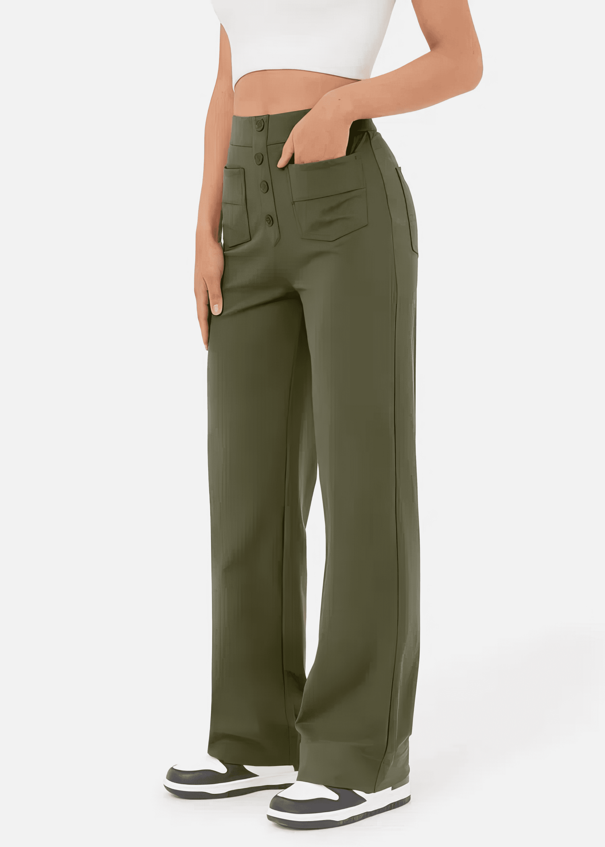 Lucía | Pantalones Mujer Elegantes de Cintura Alta para un Look Sofisticado 4