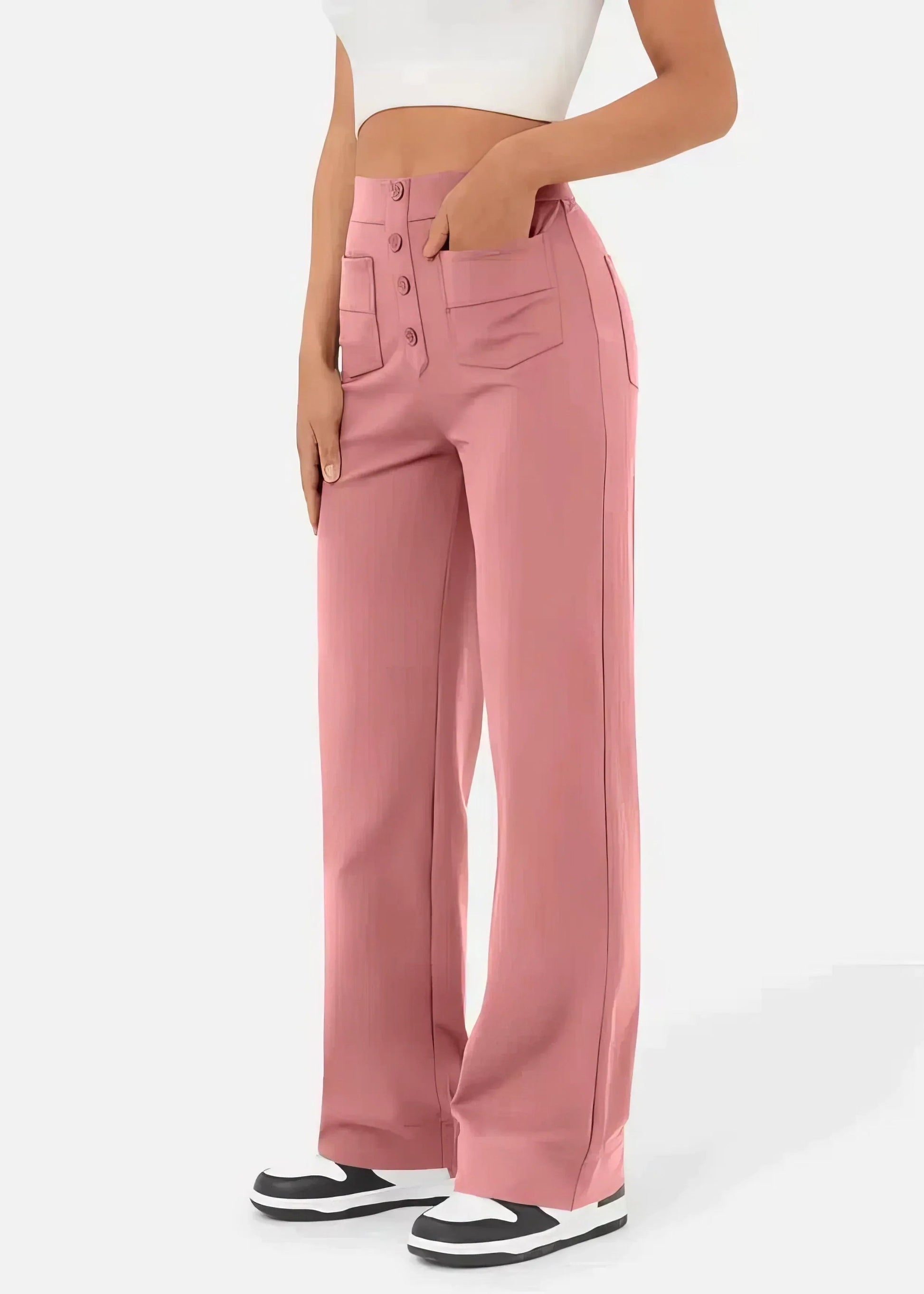 Lucía | Pantalones Mujer Elegantes de Cintura Alta para un Look Sofisticado 6