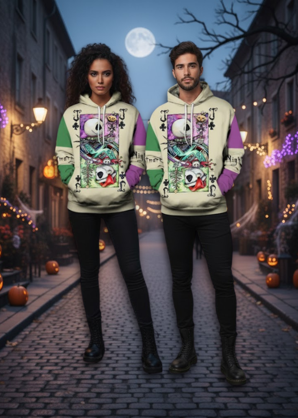 Sudadera Unisex de Anime y Dibujos – Ideal para Halloween y Uso Diario