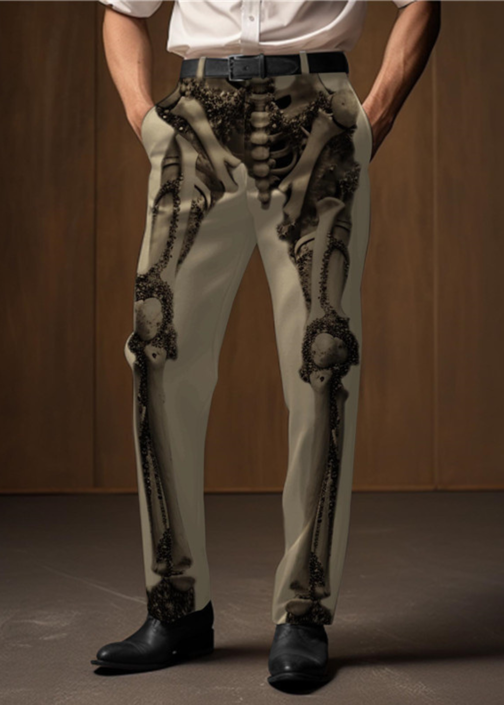 Santiago | Pantalones Góticos Punk con Calaveras para Hombres Modernos 2