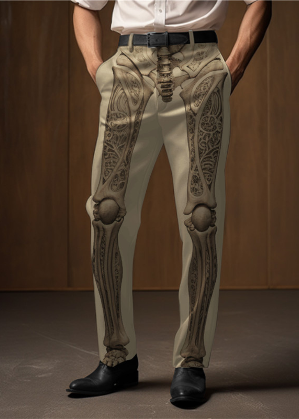 Santiago | Pantalones Góticos Punk con Calaveras para Hombres Modernos 4
