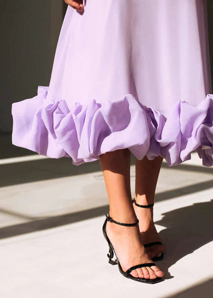 Sofía | Elegante Maxi Vestido con Detalles de Volteo para Eventos Especiales 5