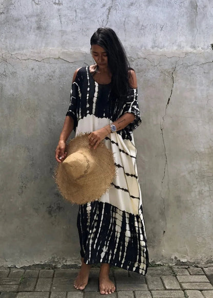 Sofía | Elegante Vestido Playa Mujer Bohemio Con Hombros Descubiertos 4