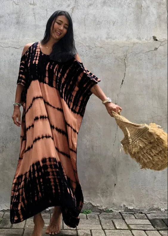 Sofía | Elegante Vestido Playa Mujer Bohemio Con Hombros Descubiertos 5