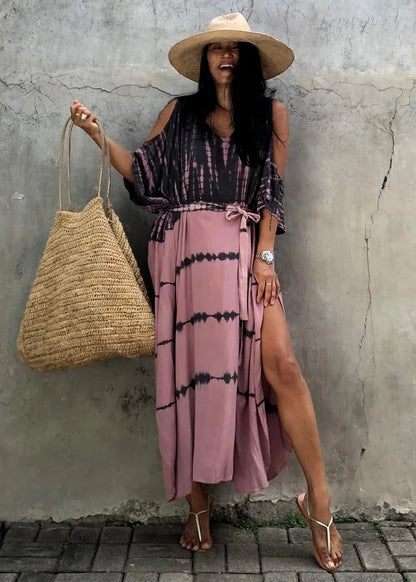 Sofía | Elegante Vestido Playa Mujer Bohemio Con Hombros Descubiertos 6