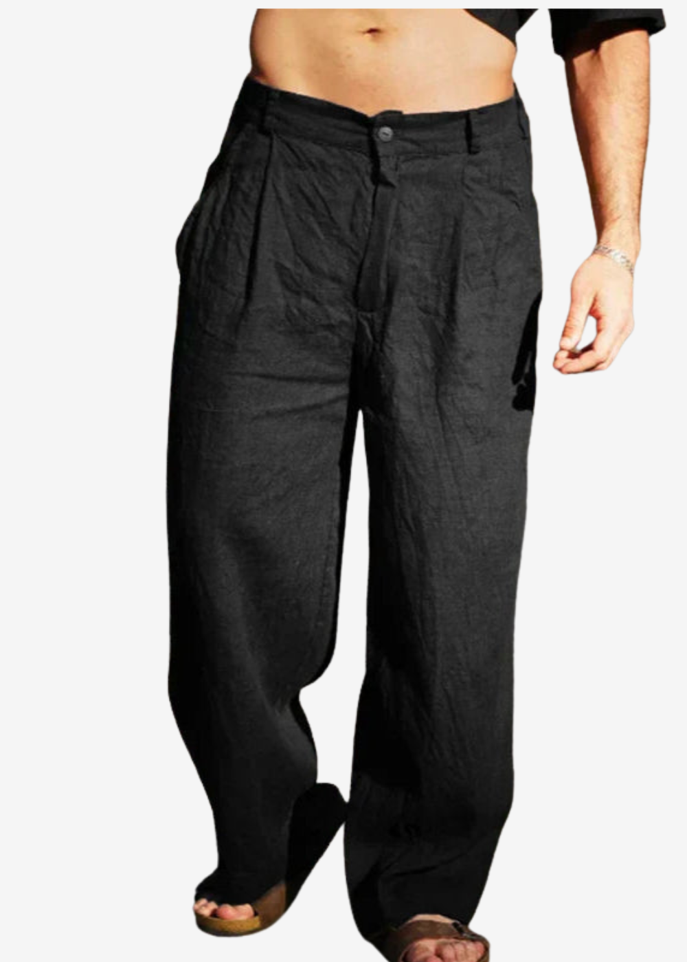 Antonio | Pantalón palazzo ancho y elegante para hombre