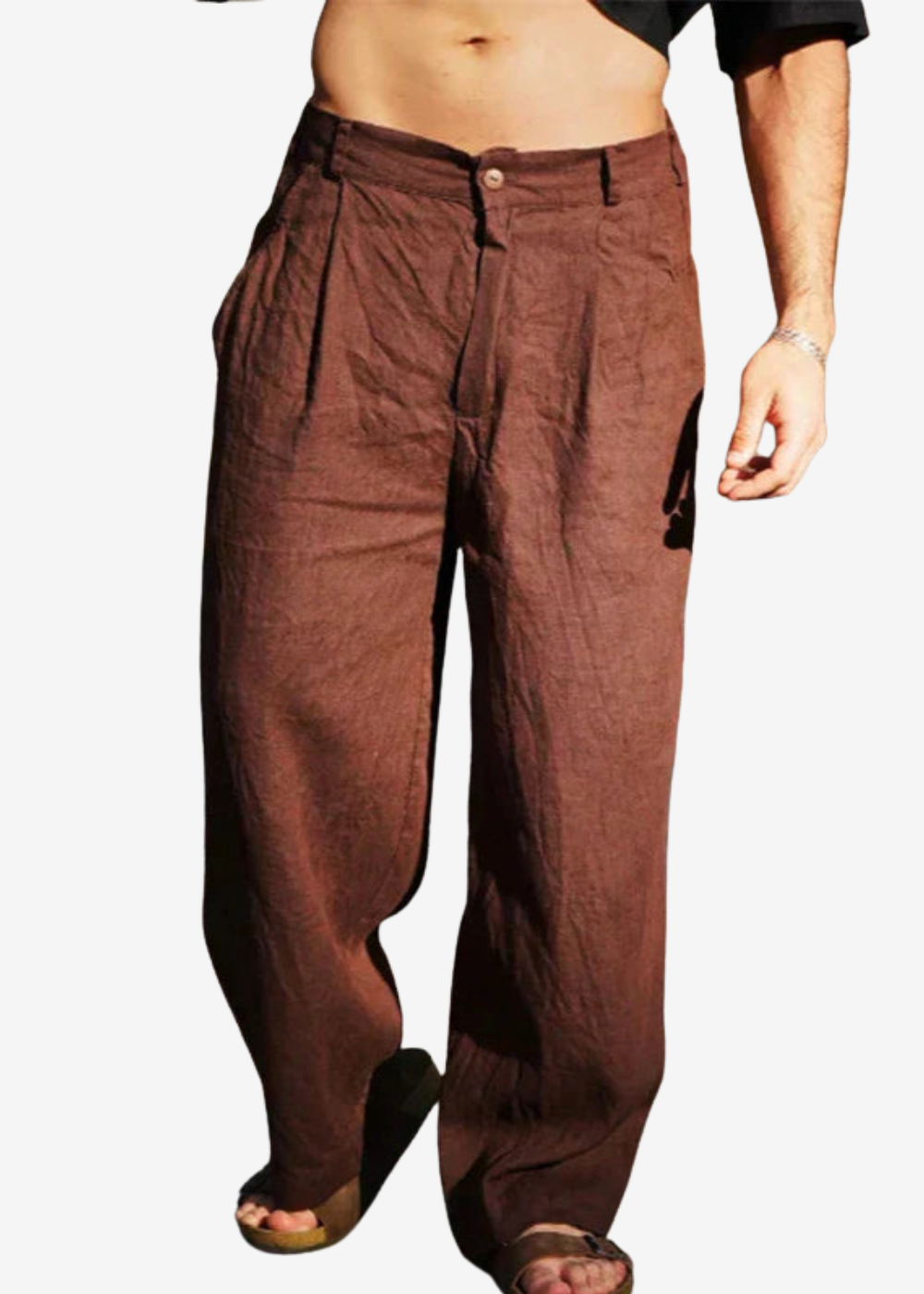 Antonio | Pantalón palazzo ancho y elegante para hombre