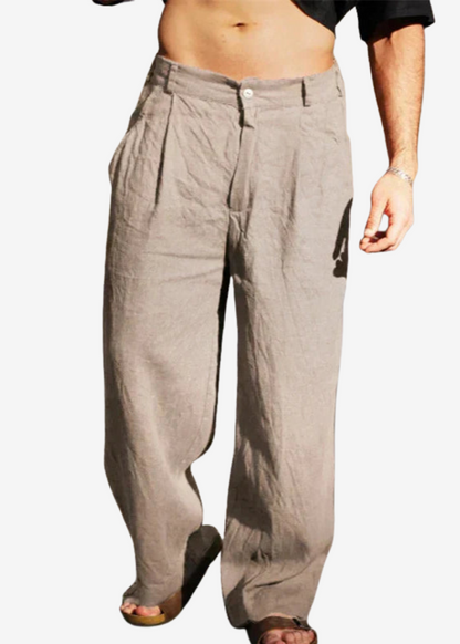 Antonio | Pantalón palazzo ancho y elegante para hombre