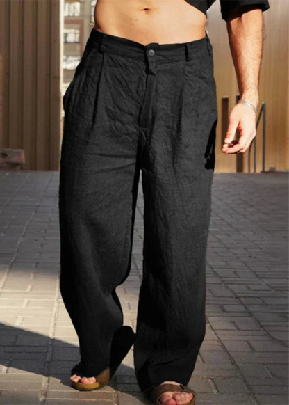 Antonio | Pantalón palazzo ancho y elegante para hombre