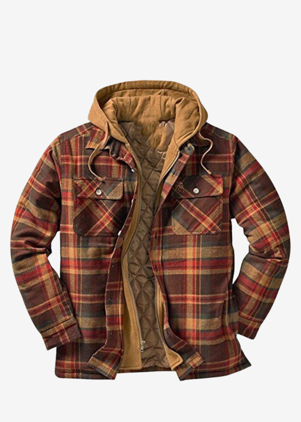 Bruno | Elegante Chaqueta de Hombre Acolchada con Patrón Clásico